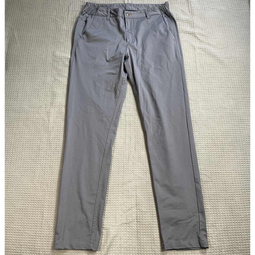 Barbell Apparel Tech Performance Pants 32x30 (32x31) Men's Slim Fit Stretch Gray